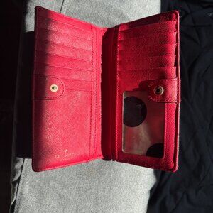 Kate Spade Red Leather Wallet